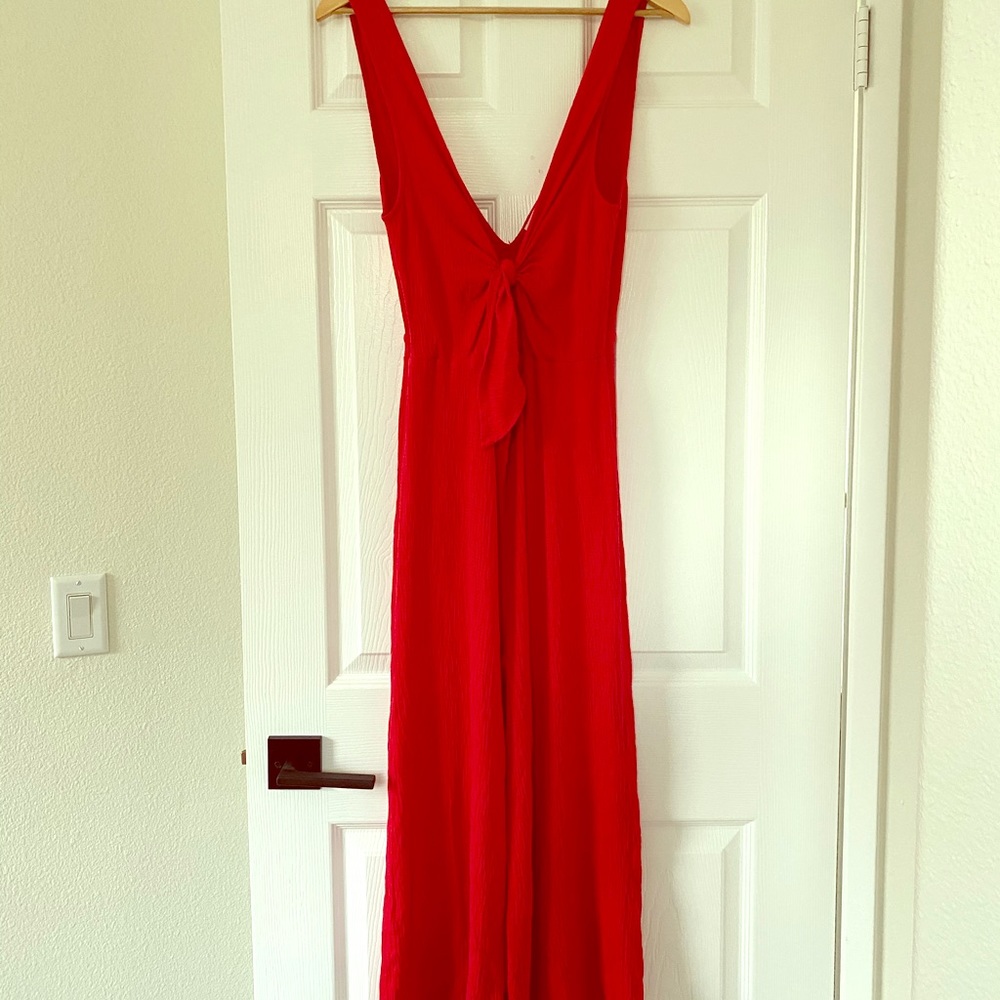 Red jumpsuit